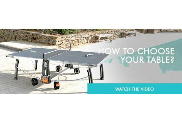 how to chose cornilleau ping pong table