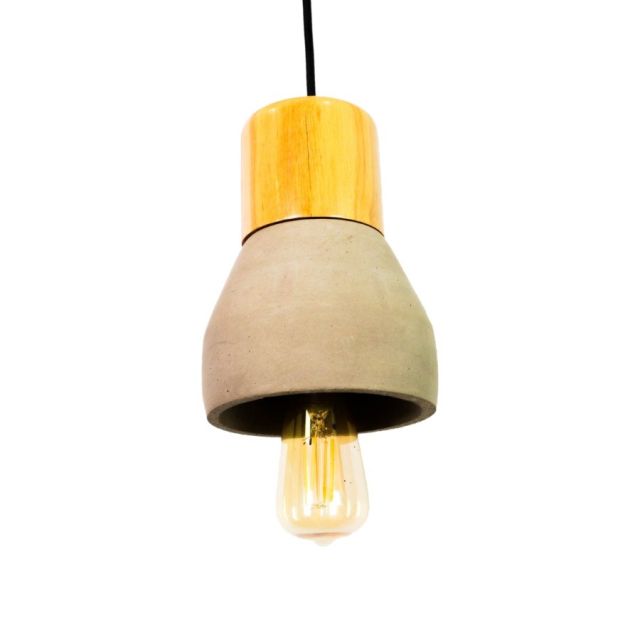 Concrete &amp; Wood Light