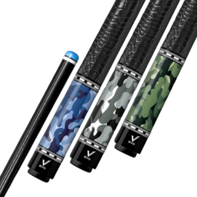EVO Camo Fiberglass Pool Cue - Thailand Pool Tables