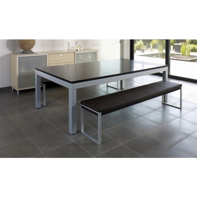 Aramith Fusion Dining Pool Table Grey Powder Coated Wenge Oak Finish