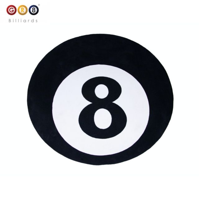 Billiards No. 8 Ball Round Carpets 200cm Diameter
