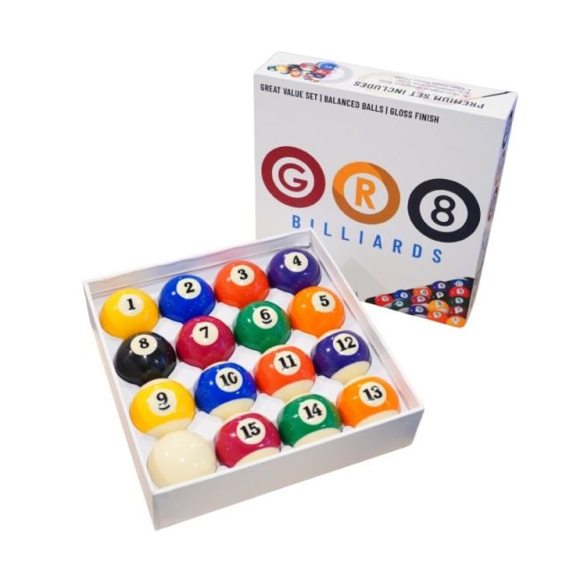 GR8 Billiards Pool Ball Set 2 1/4 inch