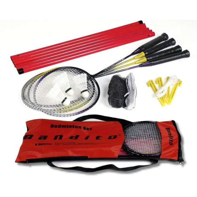 Longoni Badminton Set for 4 Players (Net Included)