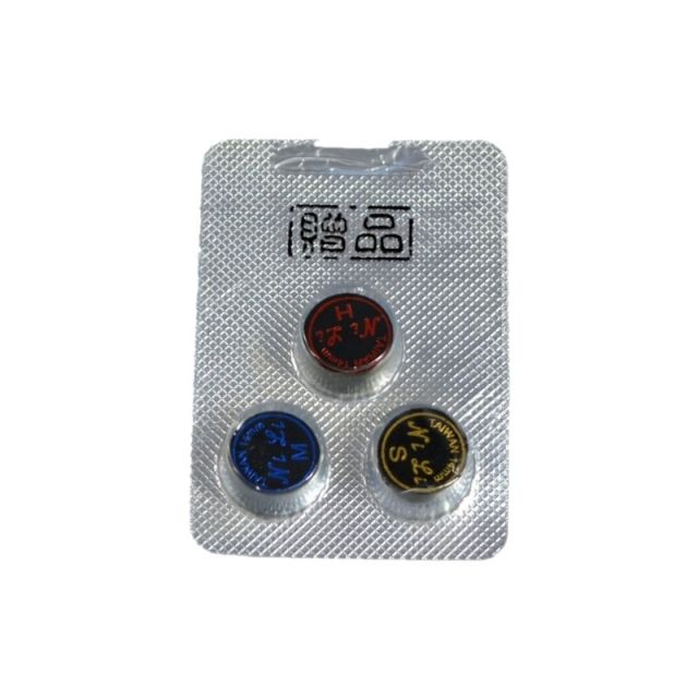 Nili Mix Billiard Tips 14mm. Pack of 3