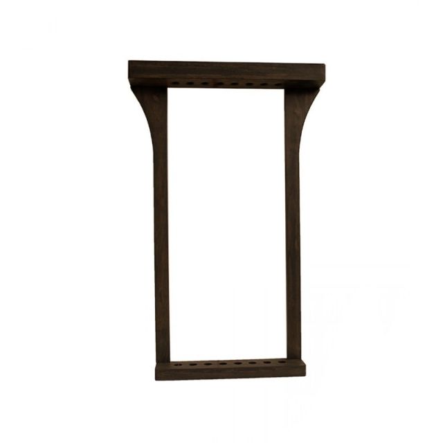 GR8 Billiards Oslo wall Cue Rack Brown for 8 cues