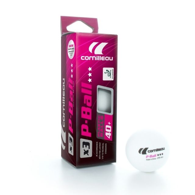 Cornilleau Table Tennis P-Ball Pack of 3