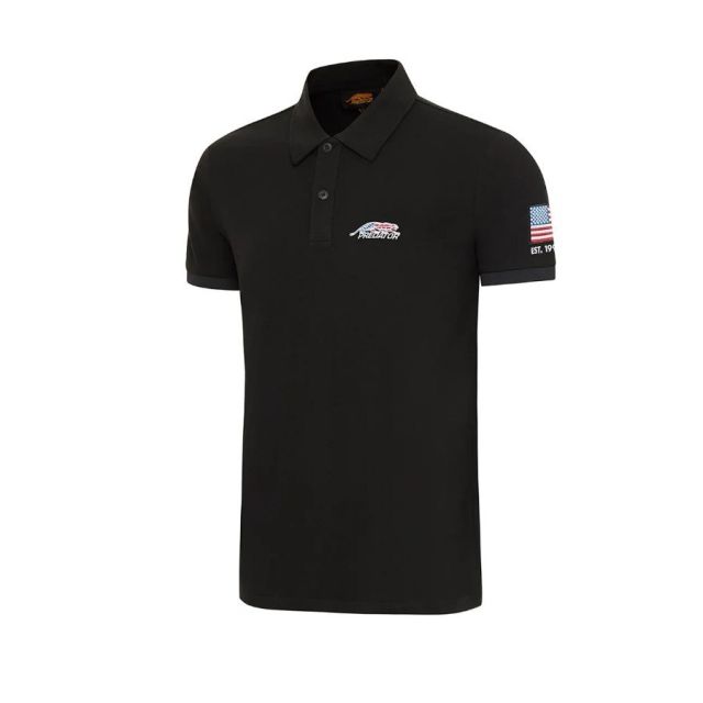 Predator Cues USA Flag Polo Black