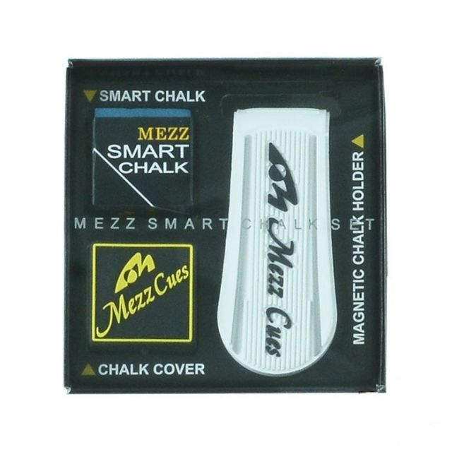 Mezz Smart Chalk Set - Black Logo on White (Chalk, magnetic holder, chalk cover)