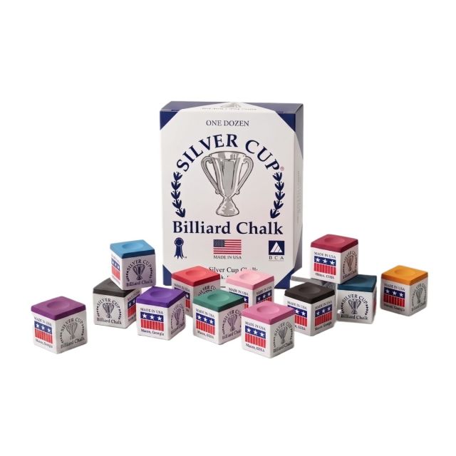 Silver Cup Billiard Chalk – Box of 12