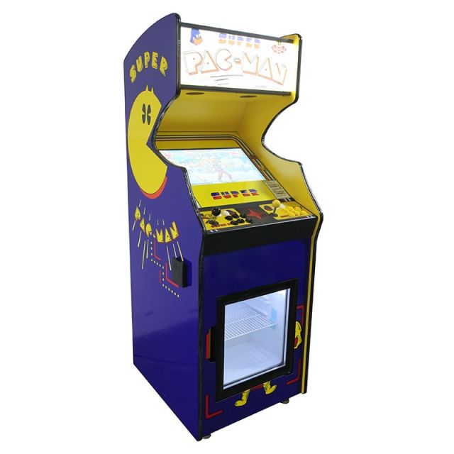 Stand Up Arcade Machine Pac Man with Fridge - Thailand Pool Tables