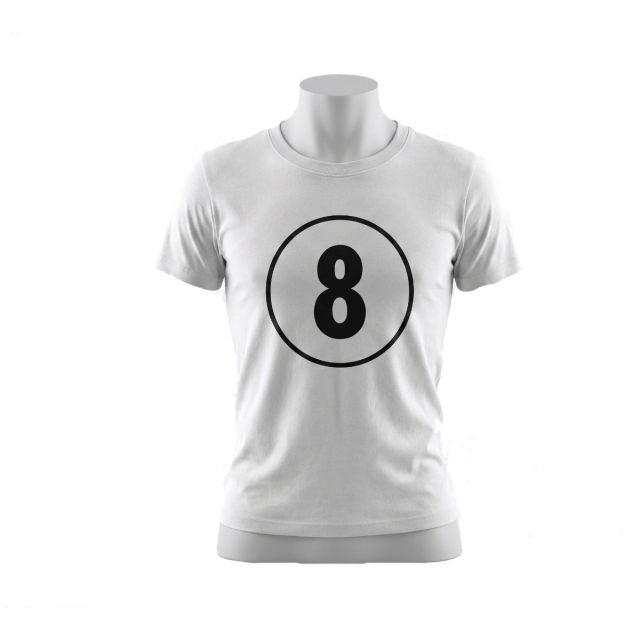 T-Shirt 8Ball White-0