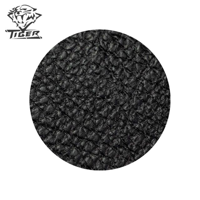 Tiger Embossed Leather Cue Wrap - Buffalo Print Black