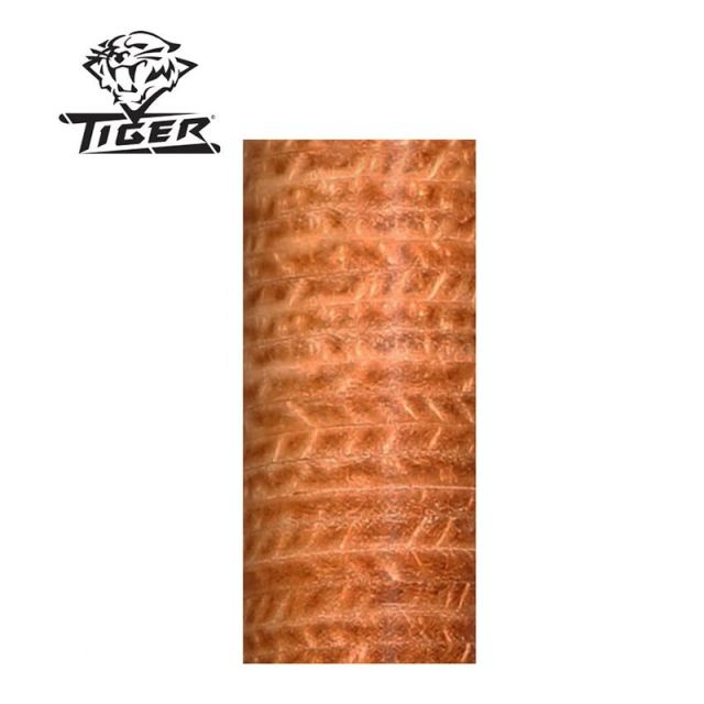 Tiger Stacked Leather Wrap - Brown Natural Leather - Thailand Pool Tables
