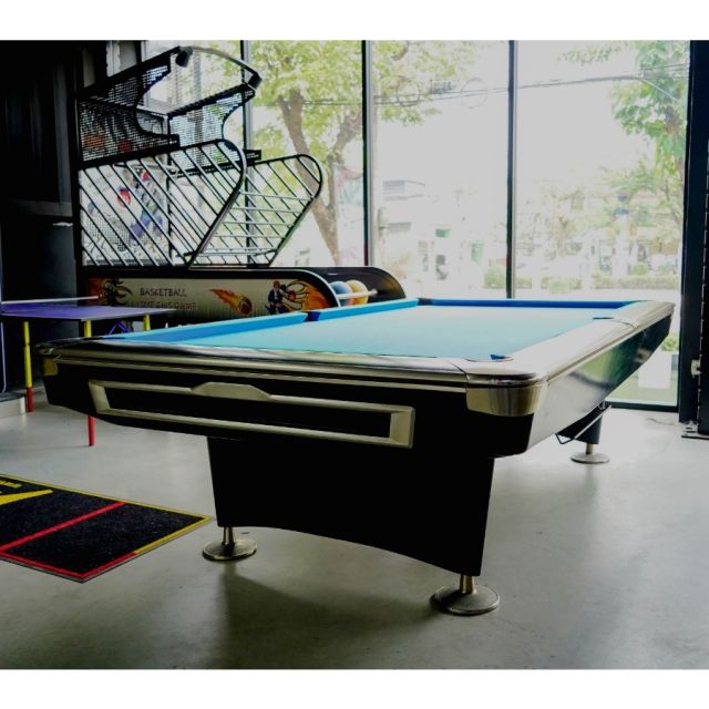 (Reconditioned) GR8 Billiards Terminator Competition Pool Table Black 9ft