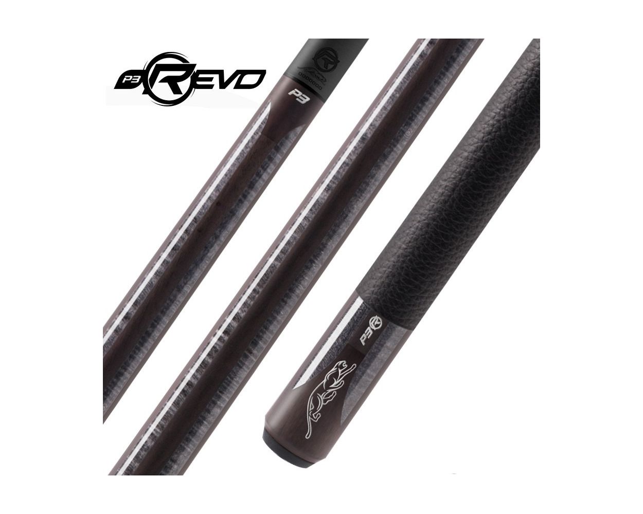 Predator P3 Grey Curly Maple Luxe Wrap Cue REVO Shaft Limited
