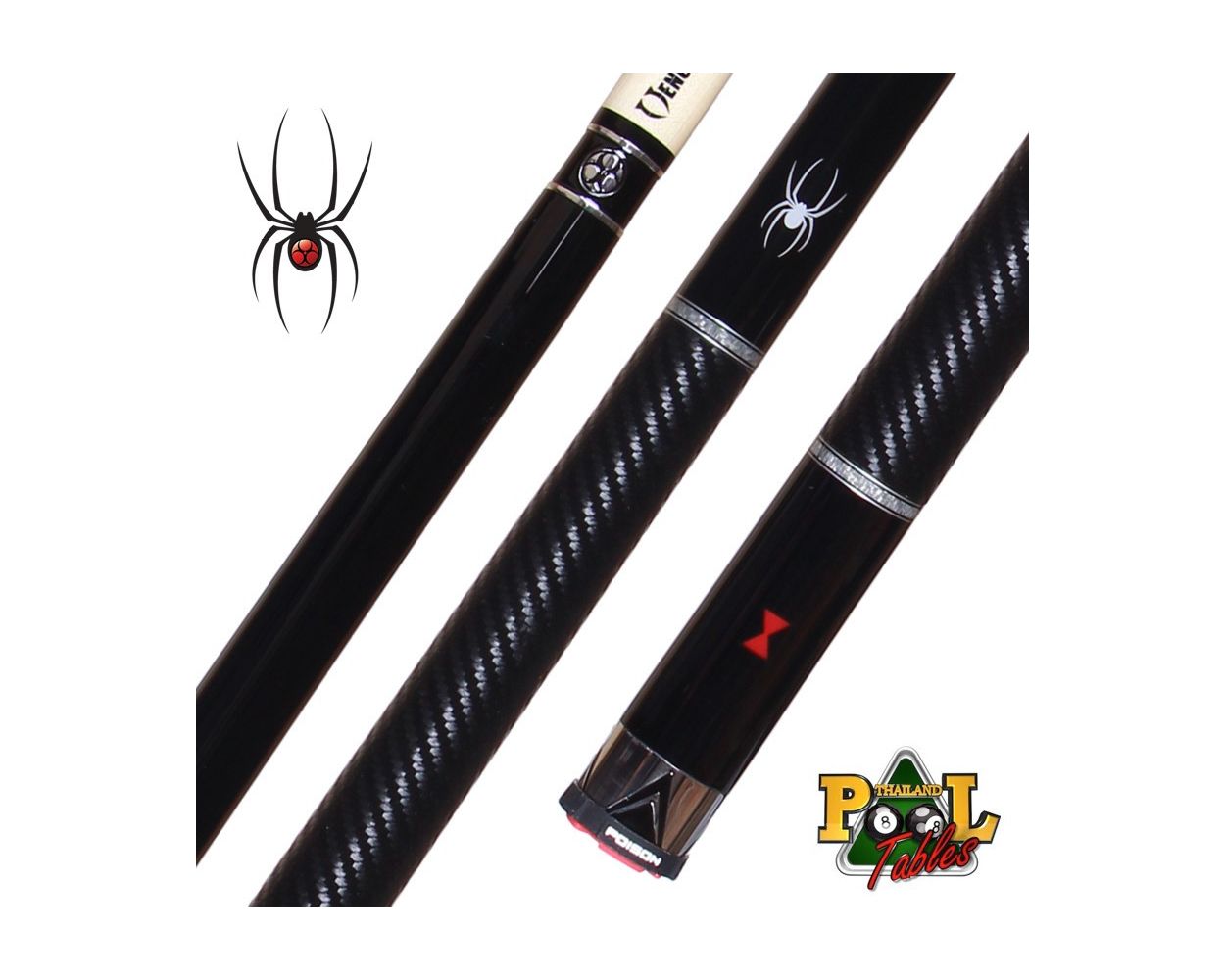 Poison Black Widow 5 Pool Cue | Thailand Pool Tables