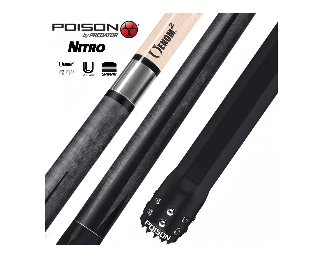 Poison Nitro 3-2 Pool Cue | Thailand Pool Tables