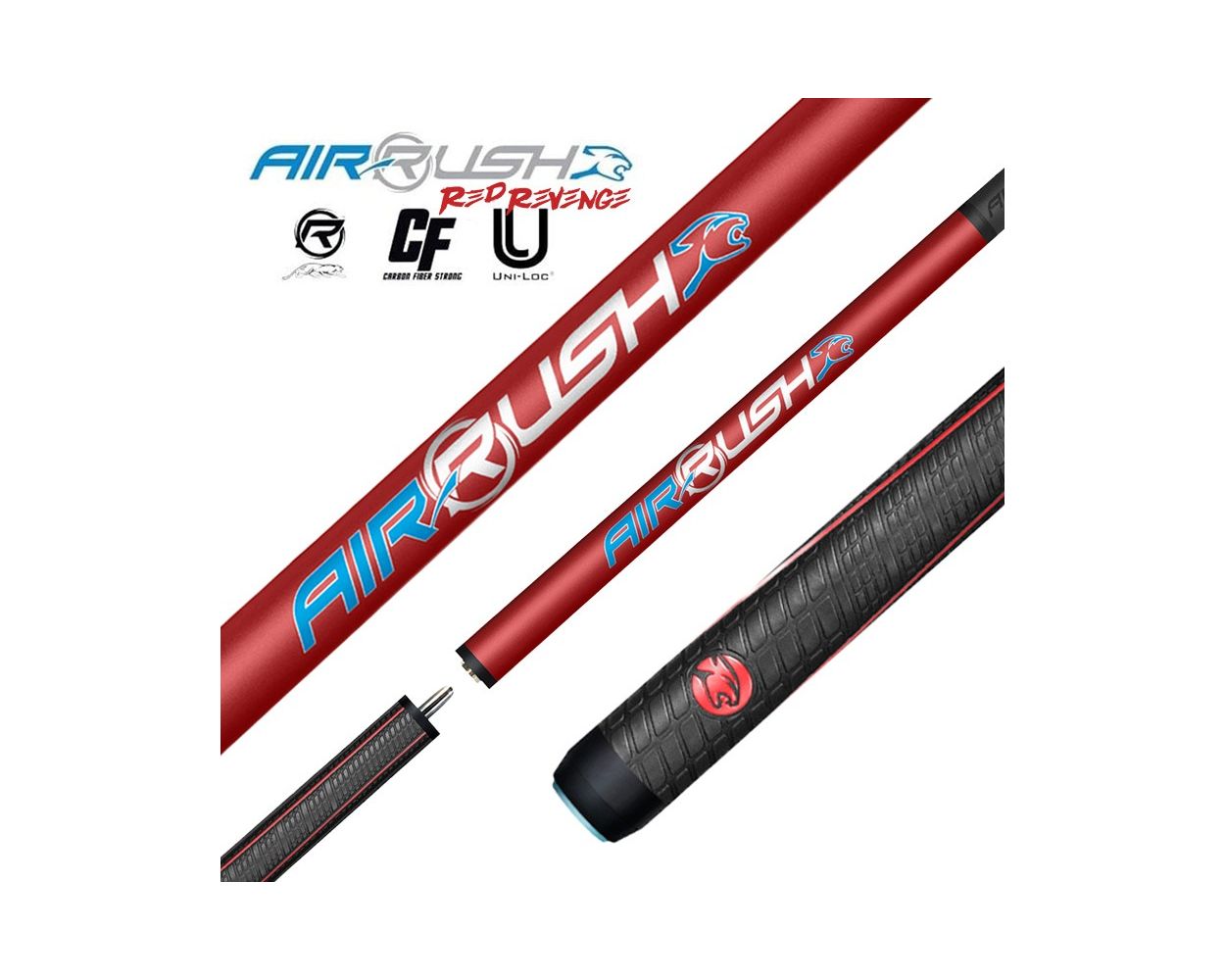 Predator Air Rush Red Revenge Jump Cue Sports Wrap | Thailand Pool