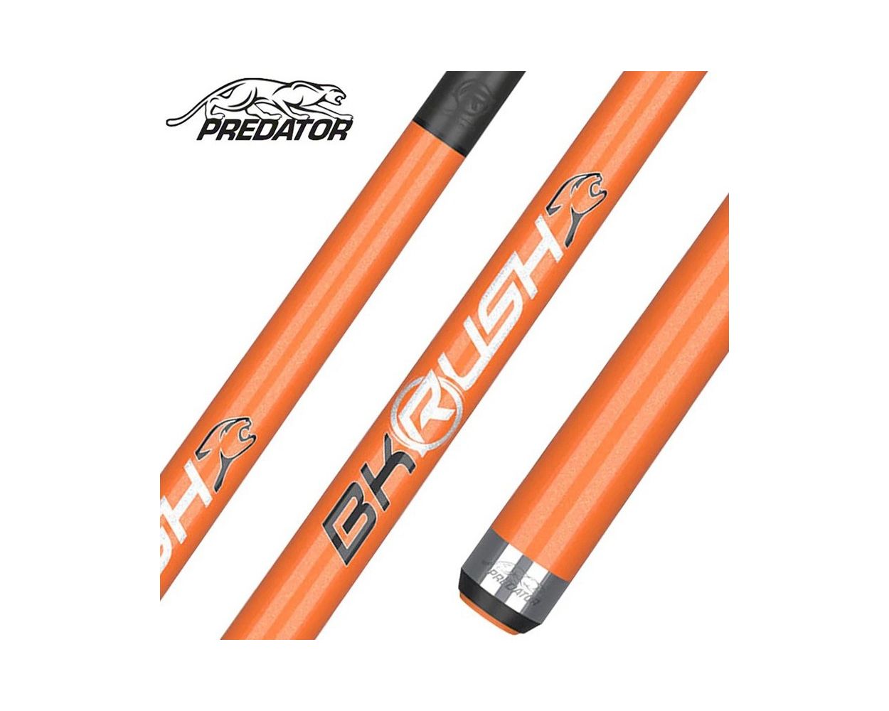 Predator BK Rush Orange No Wrap Break Cue | Thailand Pool Tables