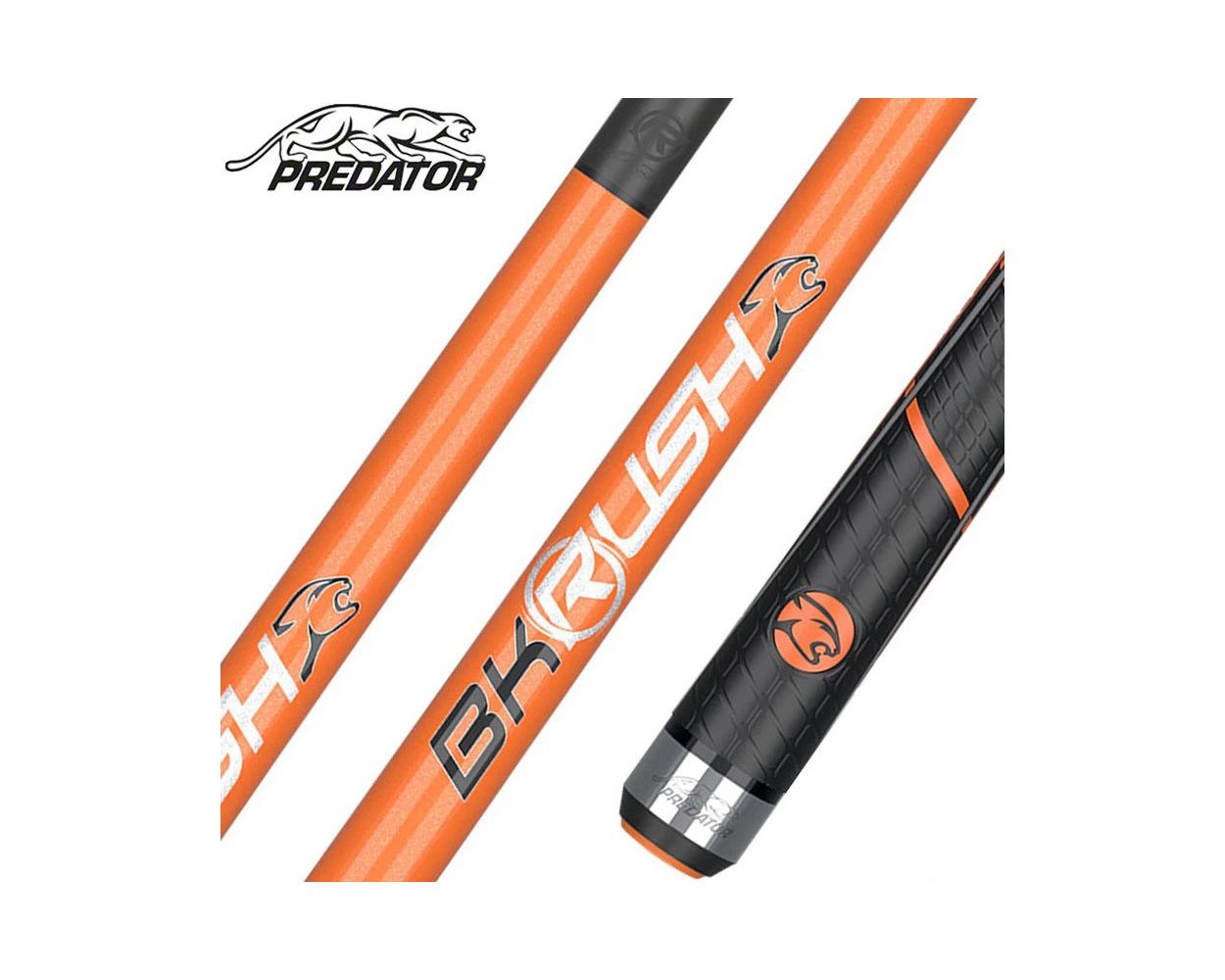 Predator BK Rush Orange Break Cue - Sport Wrap | Thailand Pool Tables