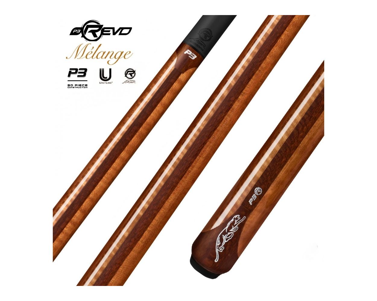 ビリヤードキューPredator P3 Melange ＋ REVO 12.4 Predator P3 Revo Mélange GLP-1 Pool Cue | Thailand Pool Tables
