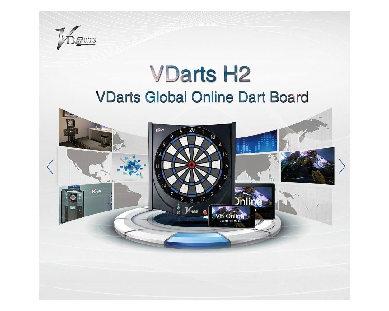 VDarts H2 Electronic Dartboard | Thailand Pool Tables