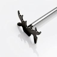 Raptor Aluminium Anodized Rest Stick with Moose Head