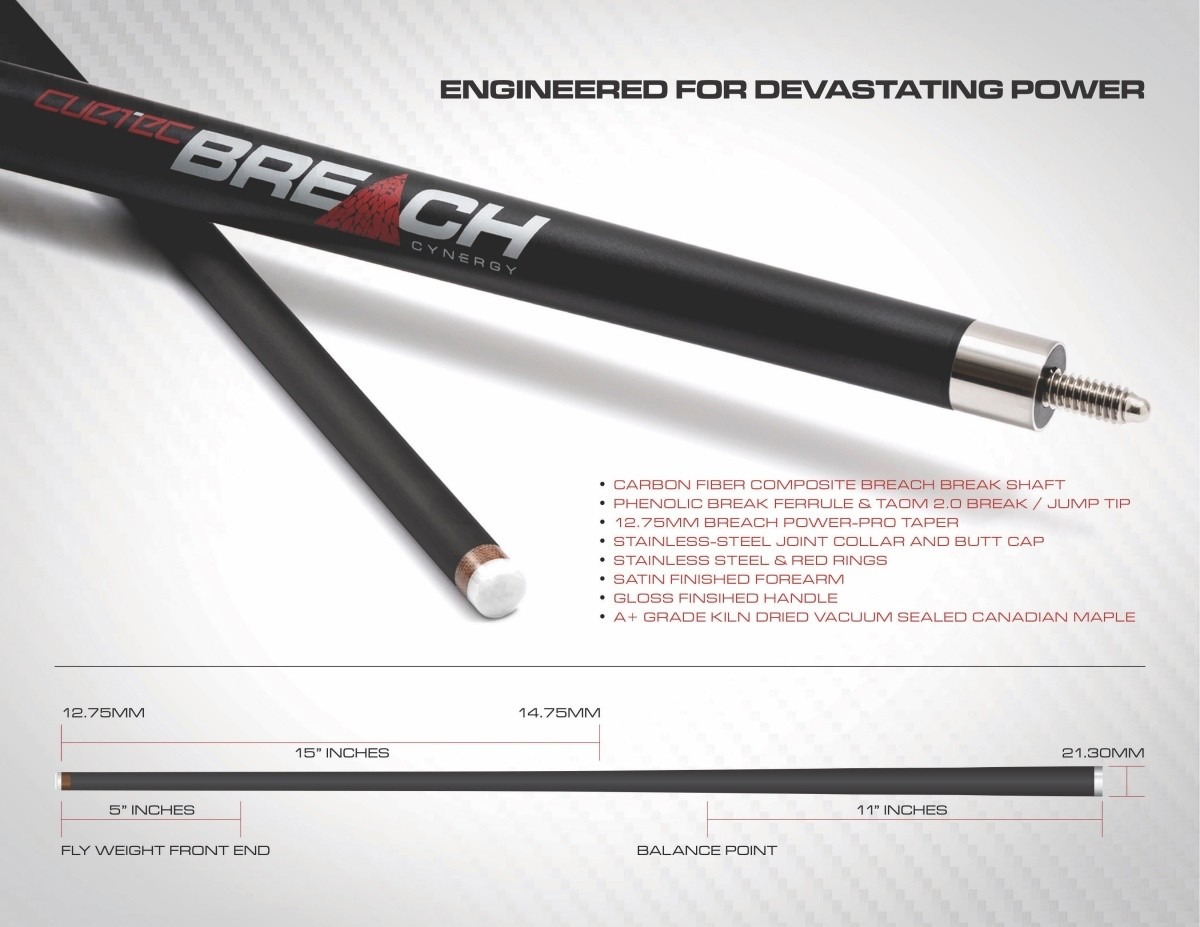 Cuetec Cynergy Breach Carbon Break Cue Original Edition | Thailand