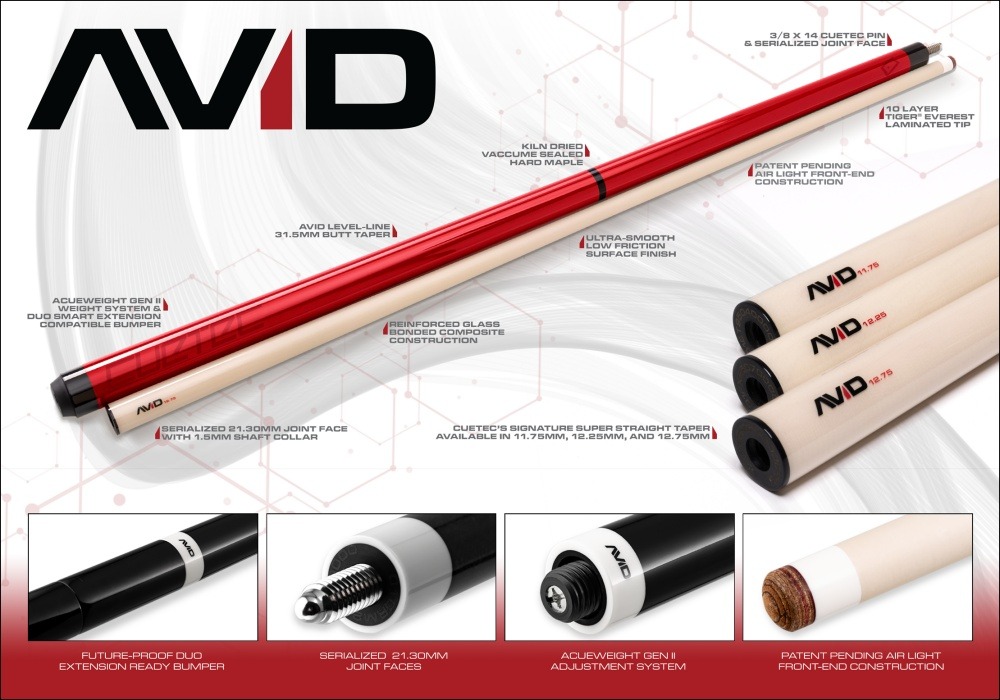 専用購入不可Cuetec AVID シリーズ Cuetec AVID Proof Skyler Woodward Pool Cue | Thailand Pool Tables
