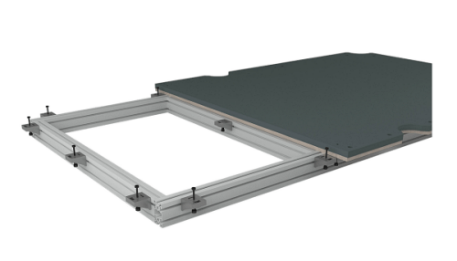 Perfectly flat aluminum support beam