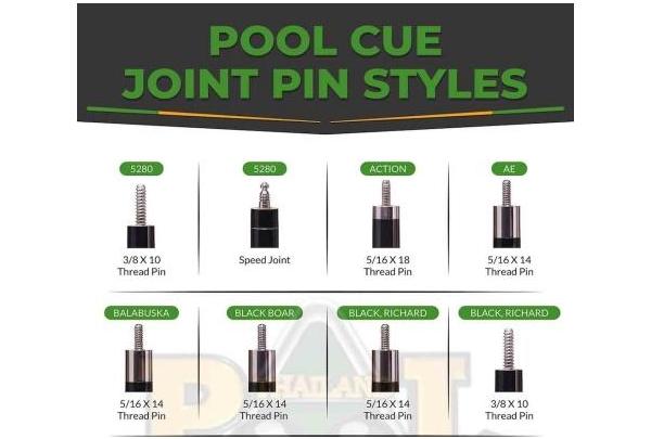 Pool Cue Joint Pin Type