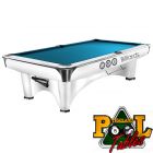 Commander White 9ft Pool Table - Thailand Pool Tables