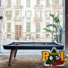 RS Barcelona Diagonal Black 8ft Pool Table - Walnut