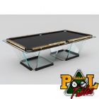 Teckell T1 Gold Limited Edition Crystal Pool Table 9ft - Thailand Pool Tables