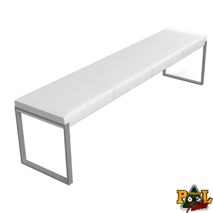 Fusiontables Bench Cream White Leather, White Leather Dining Room Bench