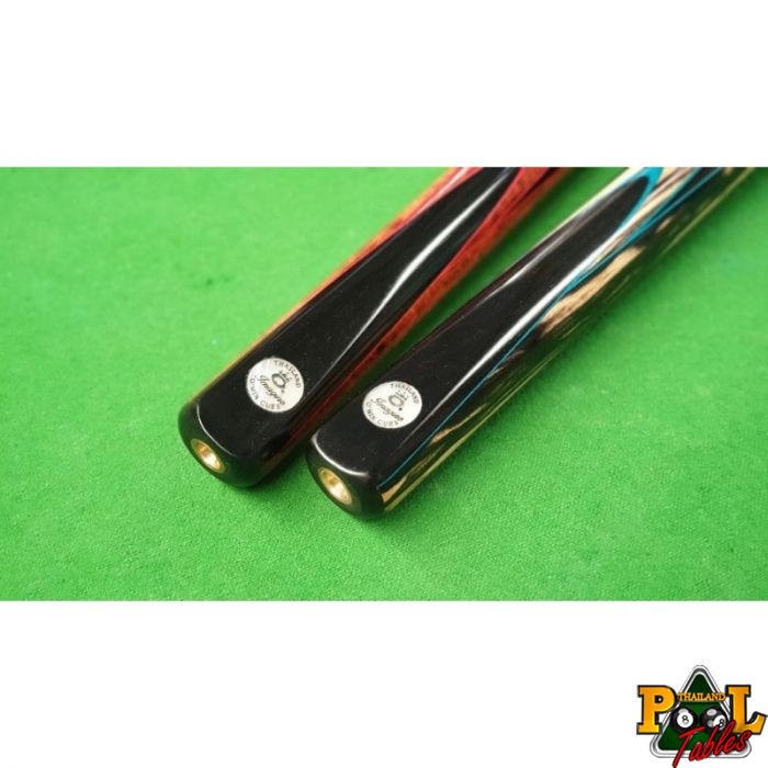 BOX PRO TOURNAMENT GREEN SNOOKER POOL CUES CHALKS & 10 x 11mm TIPS 12 PIECES