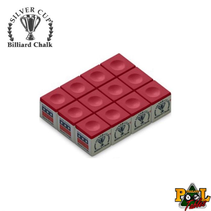 Box of 12 high quality Geniune Silver Cup RED chalks,