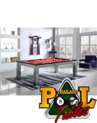 Paris Silver Dining Pool Table 8ft