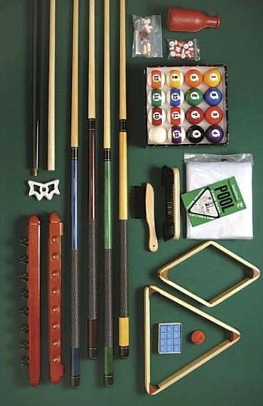 Accessory Kit that is included with the Pool Table