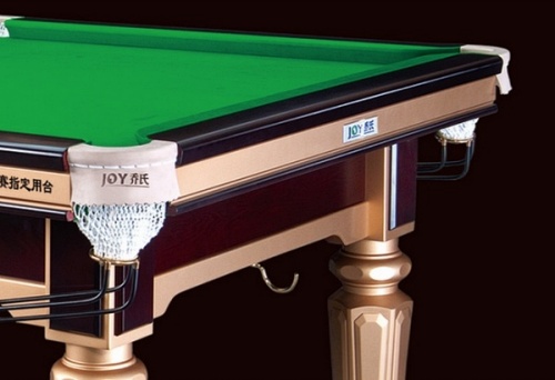 Overview of the hardwood frame on the Joy Q8 Chinese 8 Ball Table