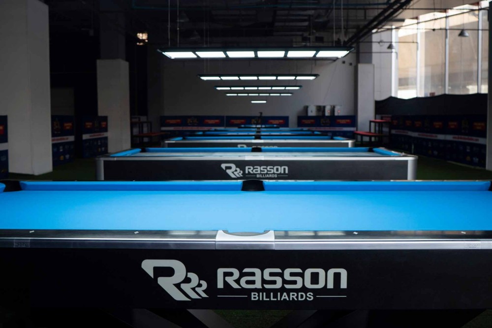 Rasson Victory Pool Tables set up at the Thailand 9 Ball Championship 2020
