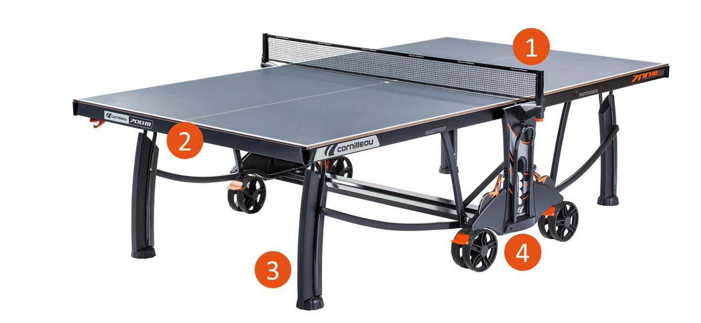 cornilleau table tennis table specs