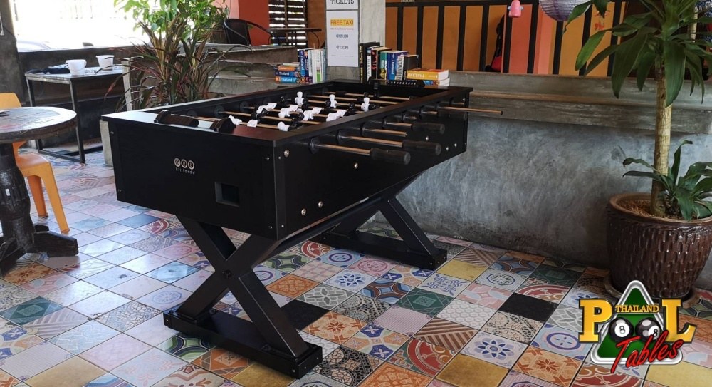 gr8 billiards x-treme foosball table in restaurant