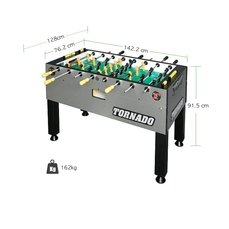 Tornado T3000 foosball table dimension