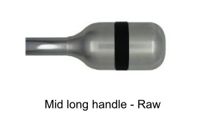 The Pure Design standard raw mind long handles with black grip