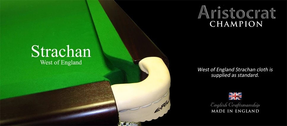 Riley Aristocrat 12ft Snooker Table - Strachan Cloth