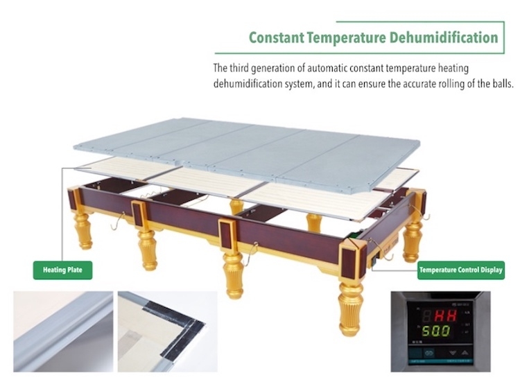 Star snooker table - constant temperature dehumidification