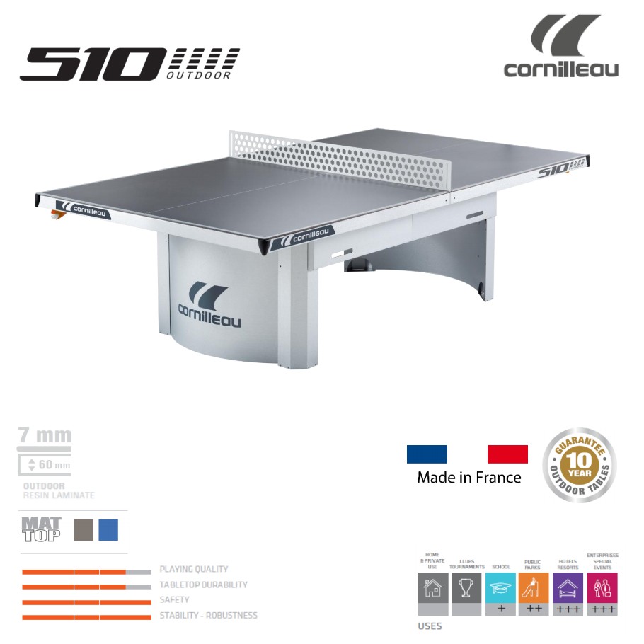 cornilleau 510m pro outdoor table tennis table banner