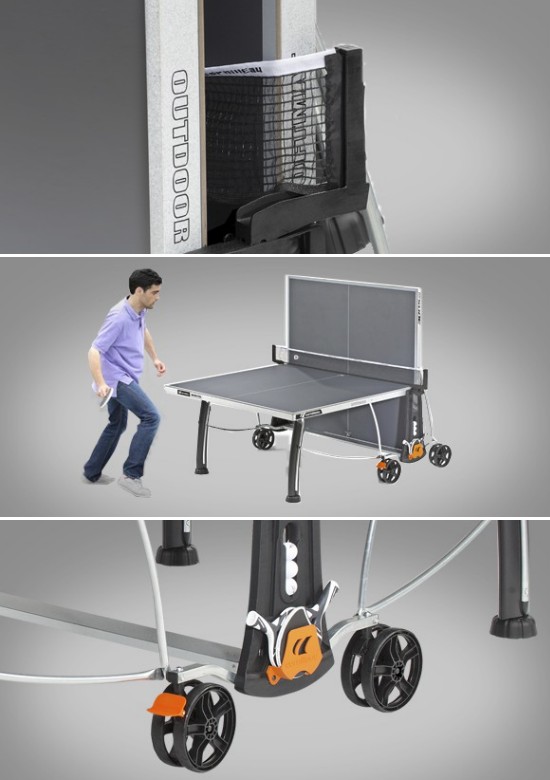 cornilleau black code outdoor table tennis features