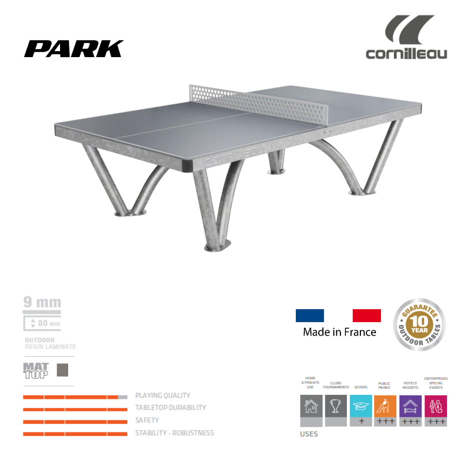 cornilleau park outdoor table tennis table banner